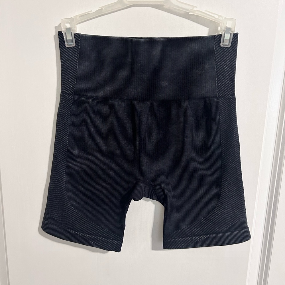 JoyLab Gray/Black Ribbed Bike Shorts